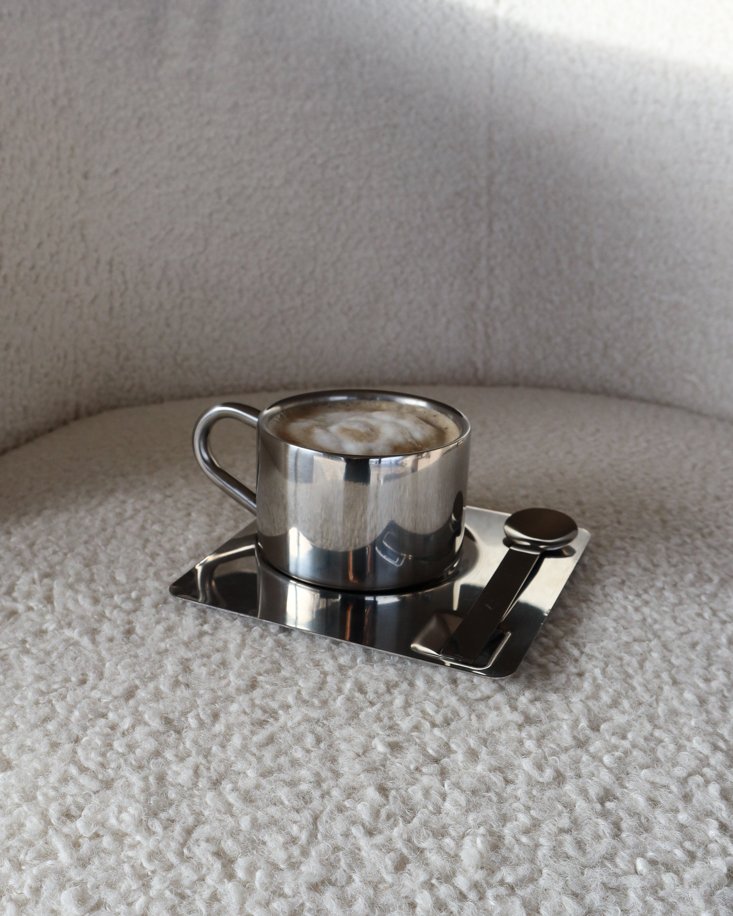 Kaffesæt Cappuccino TRIO rustfrit stål • NICHBA