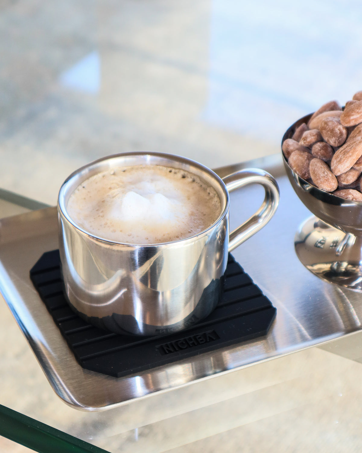 Kaffeeset Cappuccino TRIO aus Edelstahl • NICHBA - Copenhagenhomedesign