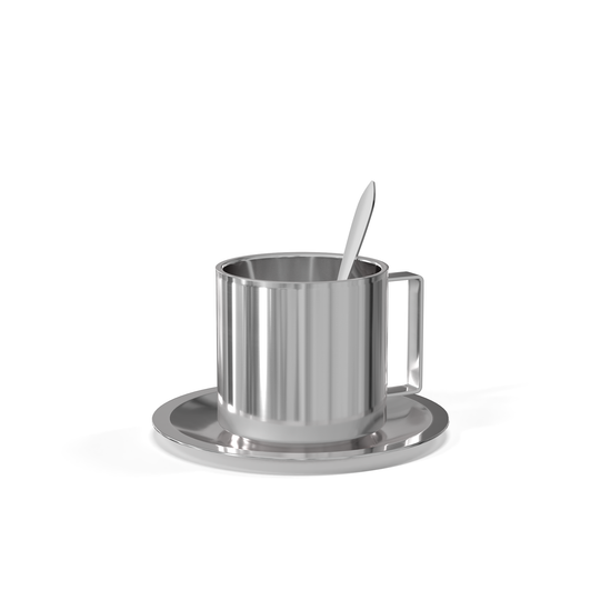 Kaffesæt Americano TRIO i rustfrit stål • NICHBA