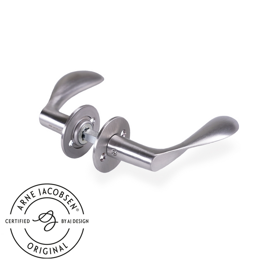 Arne Jacobsen Türgriff - AJ111 Türgriff aus gebürstetem Edelstahl 111 mm. Großes Modell c/c 30 mm.