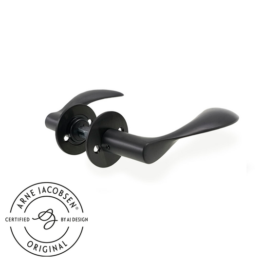 Arne Jacobsen Türgriff - AJ111 Türgriff mit anthrazitfarbener Oberfläche 111 mm. großes Modell c/c 30 mm.