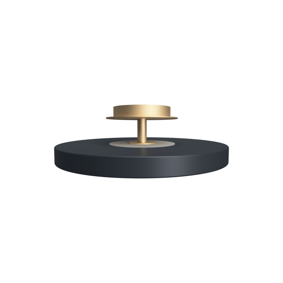 Asteria Up Plus loftlampe, grå og messing • UMAGE