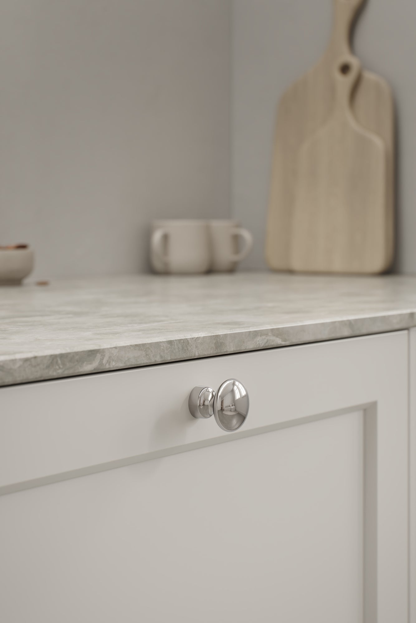 BARON knop, blank nikkel • Furnipart