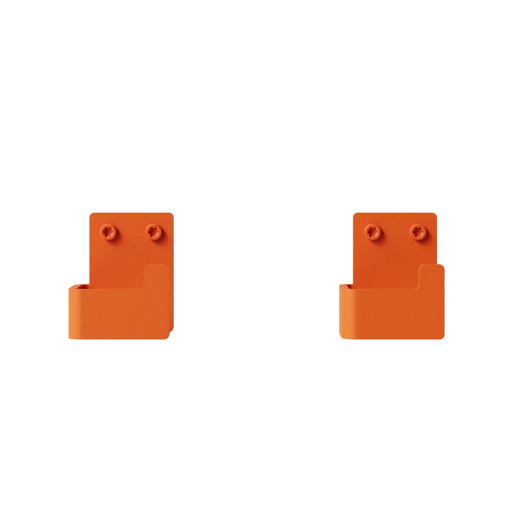 Badeværelsesknage, orange (2 stk.) • NICHBA