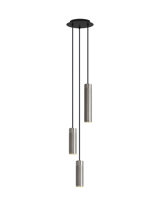Patrone Cluster 3 Pendelleuchte, Edelstahloptik • Thorup Copenhagen
