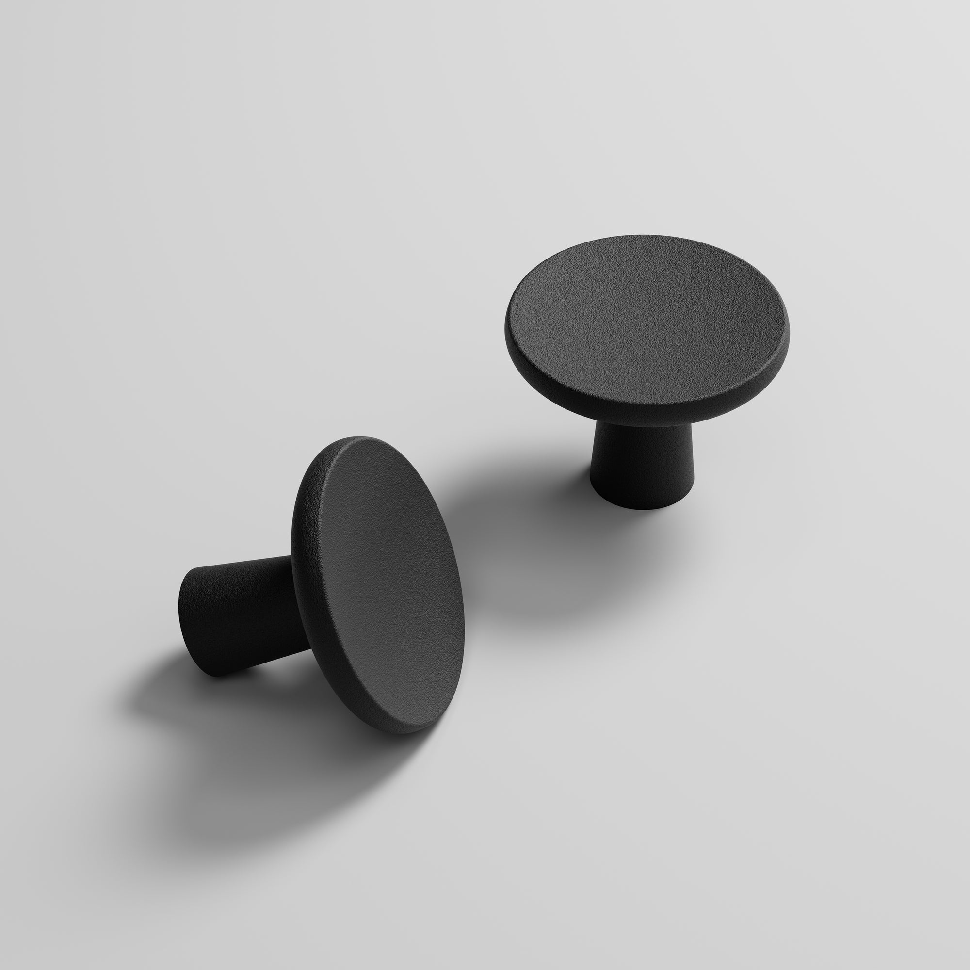 TERRA knop, mat sort • Furnipart