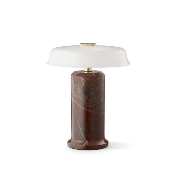 TRIP No. 2 portable bordlampe, burgundy/opal glossy • Design by Us