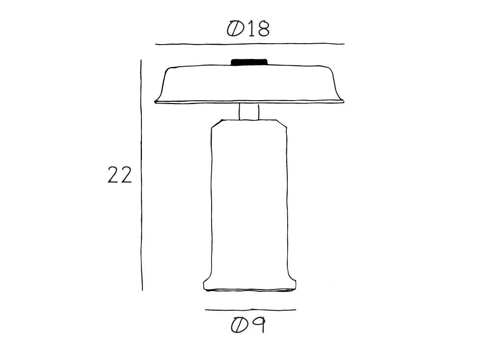 TRIP No. 2 portable bordlampe, burgundy/opal glossy • Design by Us