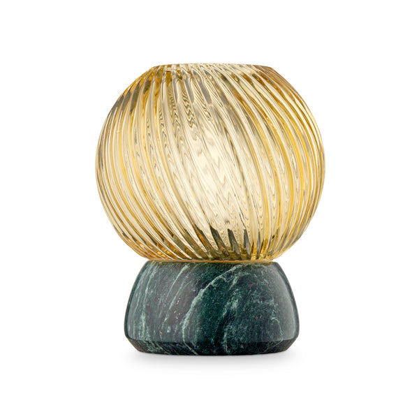 Twist of Marble fyrfadsstage, grøn/amber • Design by Us