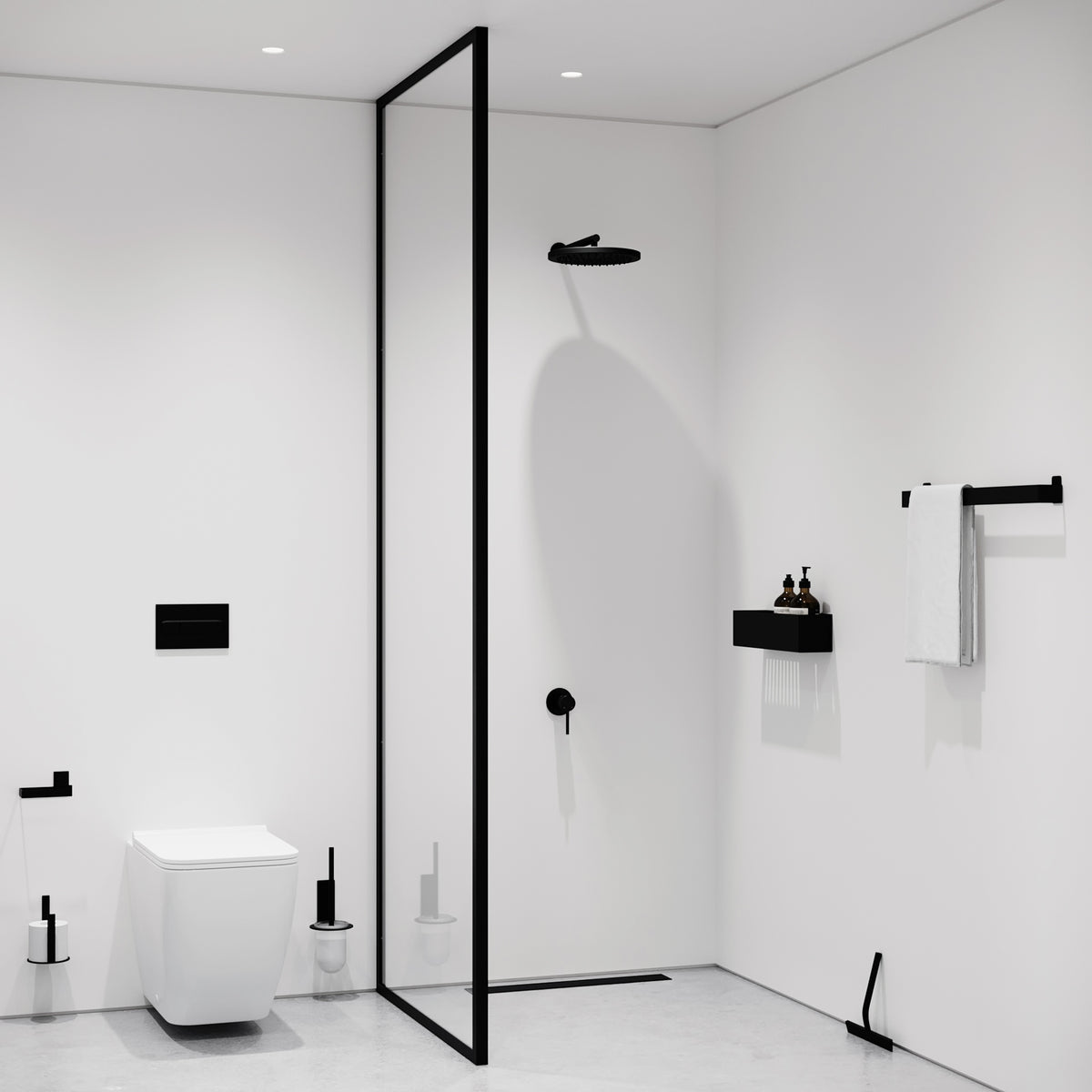 Toiletrulleholder, sort • NICHBA - Copenhagenhomedesign