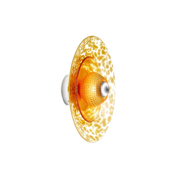 Disco Rama Wandleuchte, amber • Design by Us