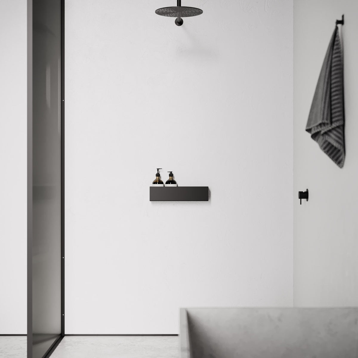 Brusehylde, sort • NICHBA - Copenhagenhomedesign