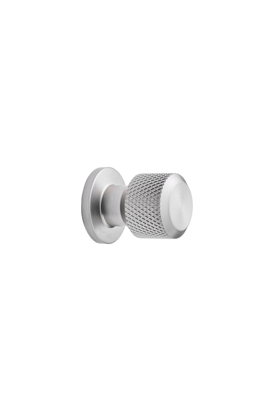 MANOR Round knop, zink, stål • Furnipart