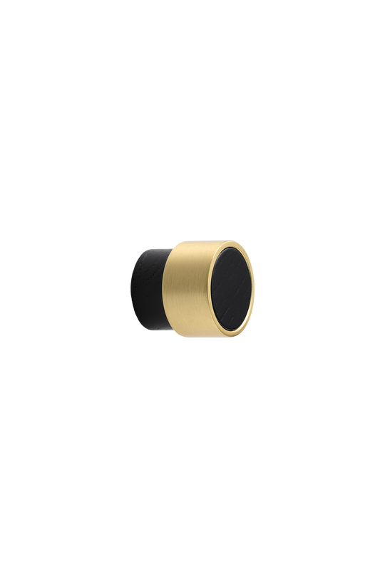 RADIO MINI knop, ask og zink, messing og træ • Furnipart