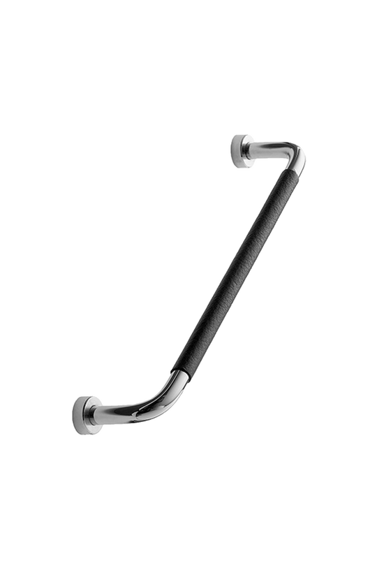 LOUNGE greb, Læder, krom og sort • Furnipart