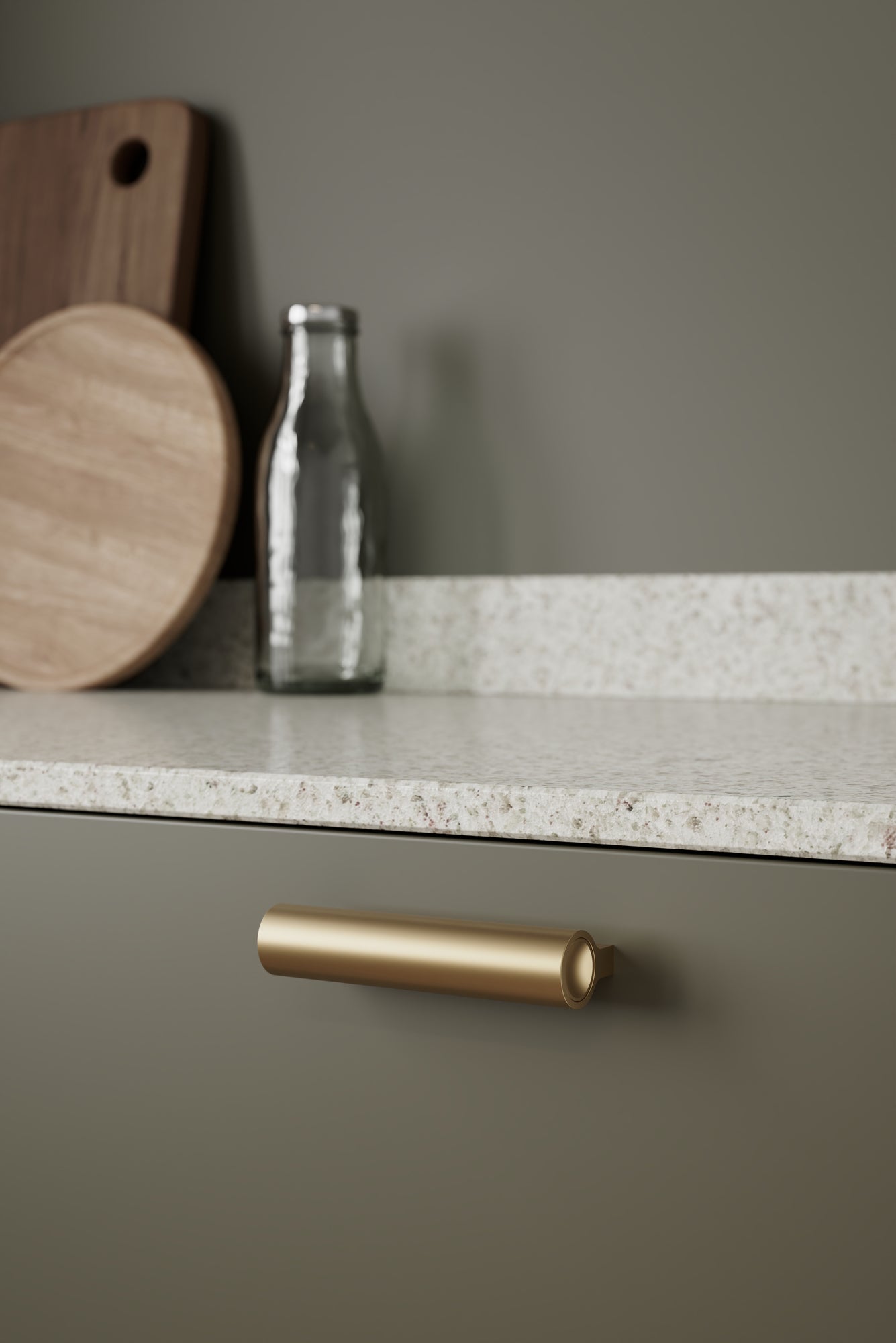 LUCENTE greb, mat messing look • Furnipart