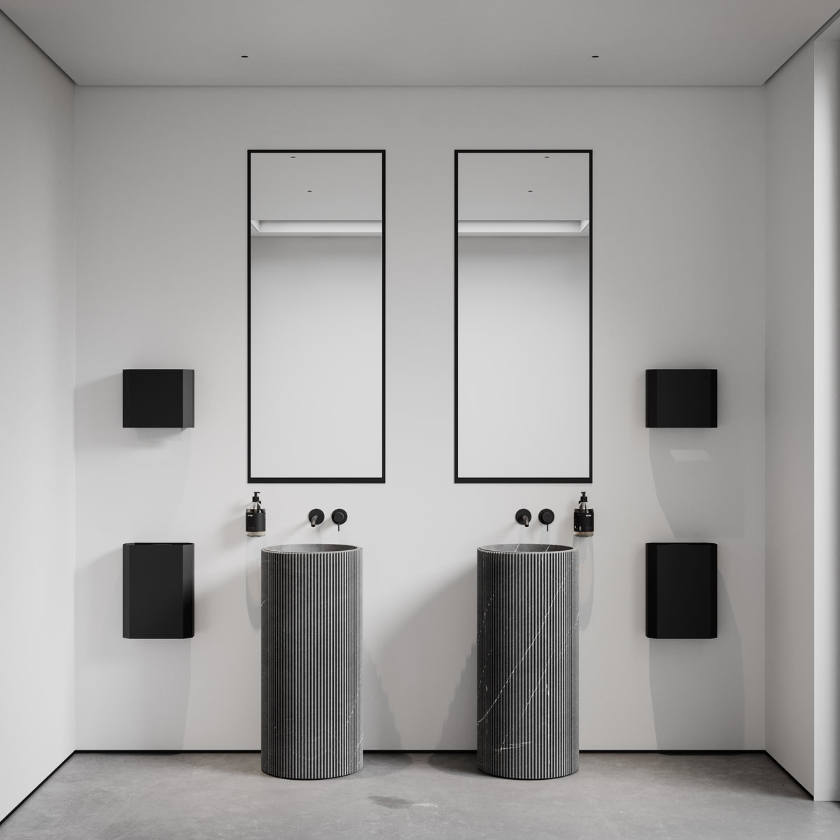 Papirspand i metal, sort • NICHBA - Copenhagenhomedesign