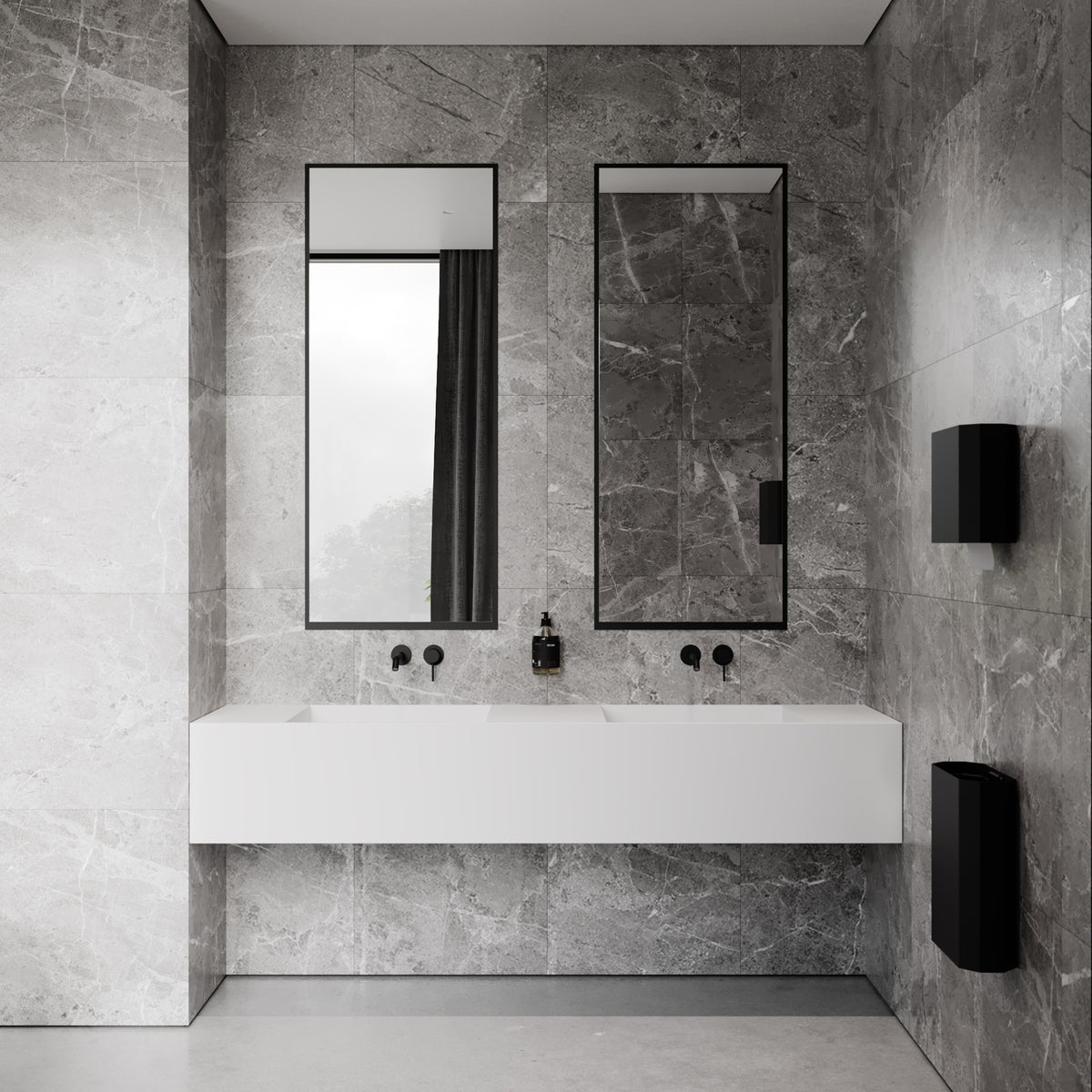 Papirspand i metal, sort • NICHBA - Copenhagenhomedesign