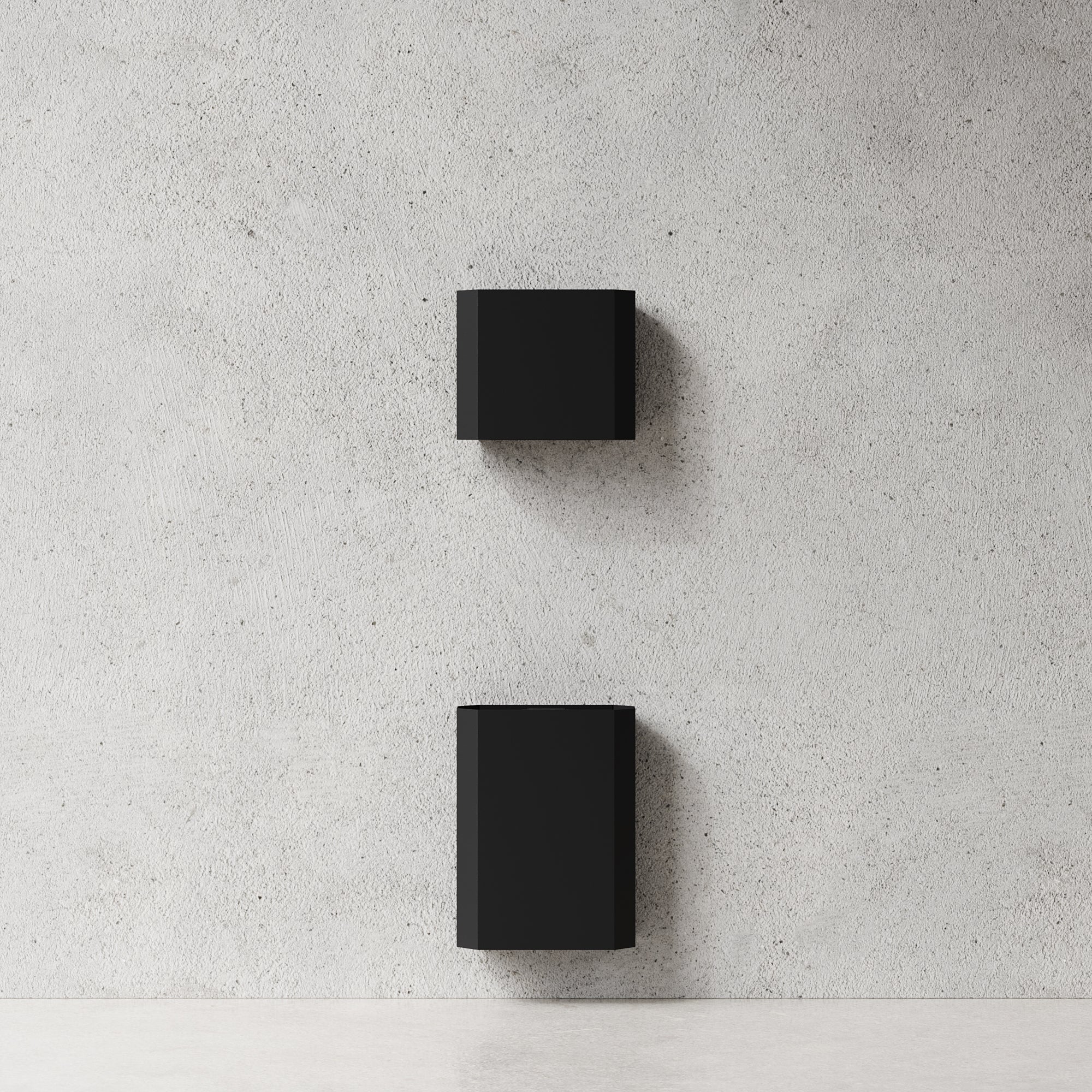 Papirdispenser, sort • NICHBA