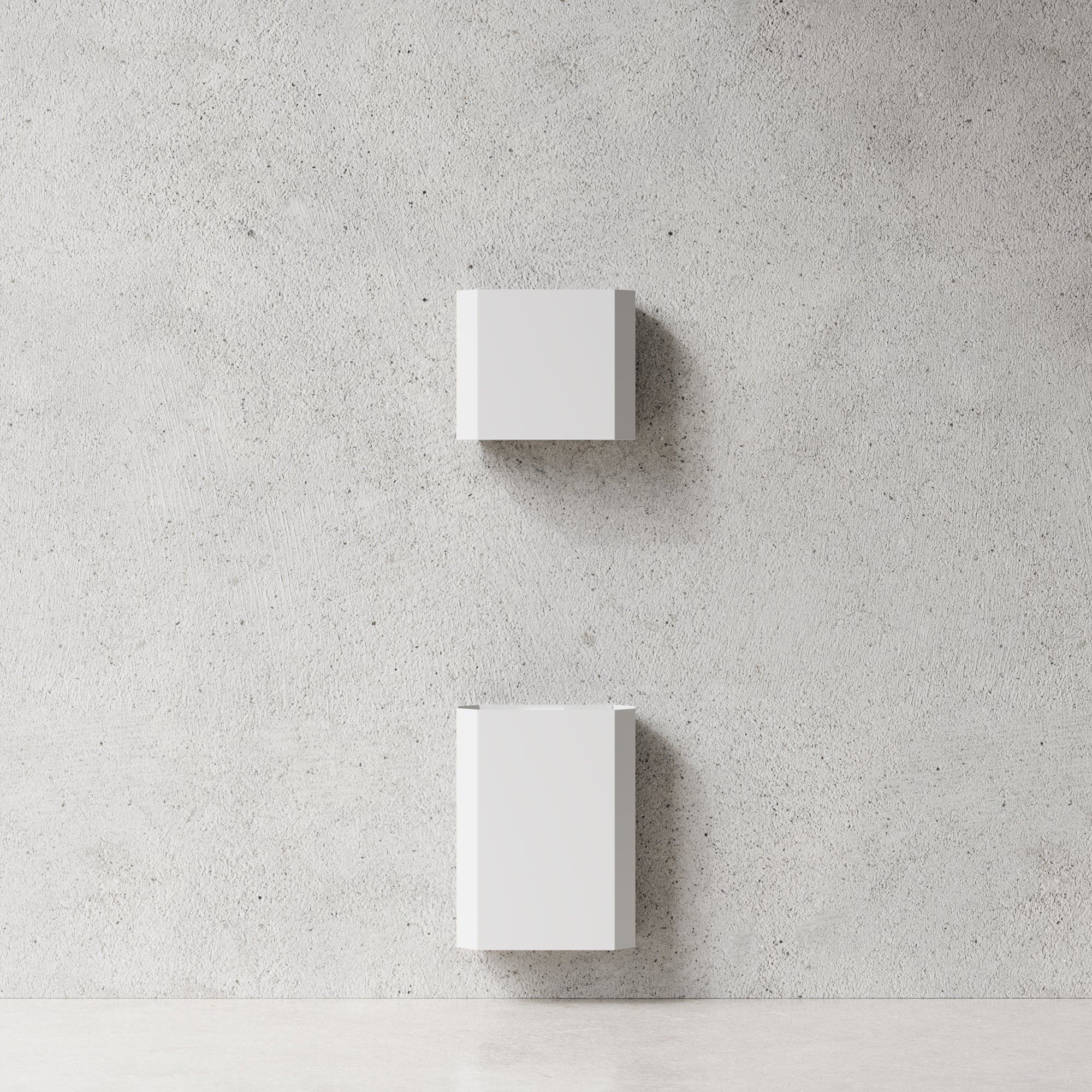 Papirdispenser, hvid • NICHBA
