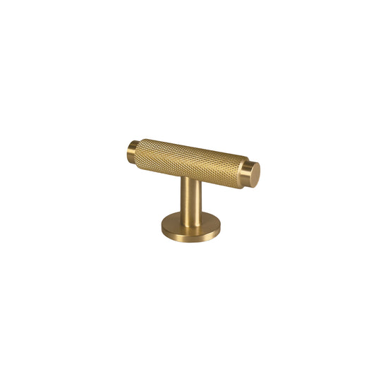 Nørrebro T-Möbelknopf, gebürstetes Messing mit Lack, 56 mm