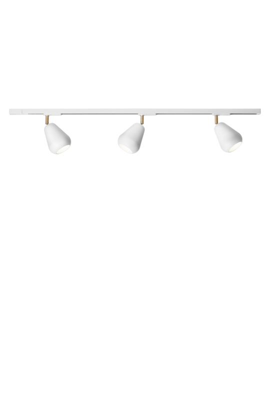 Anoli Spot Track (3 stk. + skinne), nordic gold / hvid • NUURA