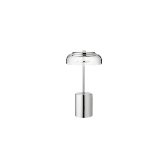 Blossi Table Mini, portable bordlampe, chrome • NUURA - Copenhagenhomedesign