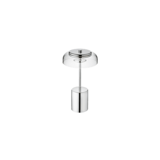 Blossi Table Mini, portable bordlampe, chrome • NUURA - Copenhagenhomedesign