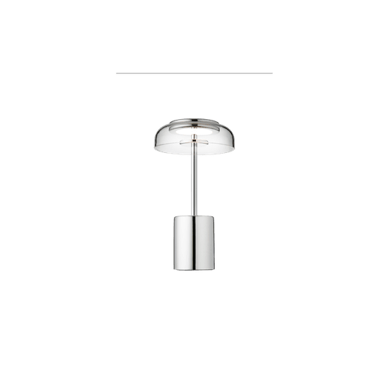 Blossi Table Mini, portable bordlampe, chrome • NUURA - Copenhagenhomedesign