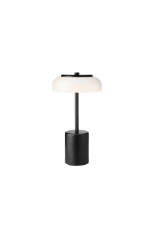 Blossi Table Mini, portable bordlampe, sort / opal • NUURA