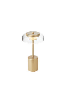 Blossi Table Mini, portable bordlampe, nordic gold / klar • NUURA