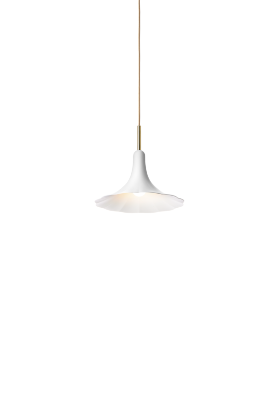 Petalii 1 pendel, polished brass / opal • NUURA