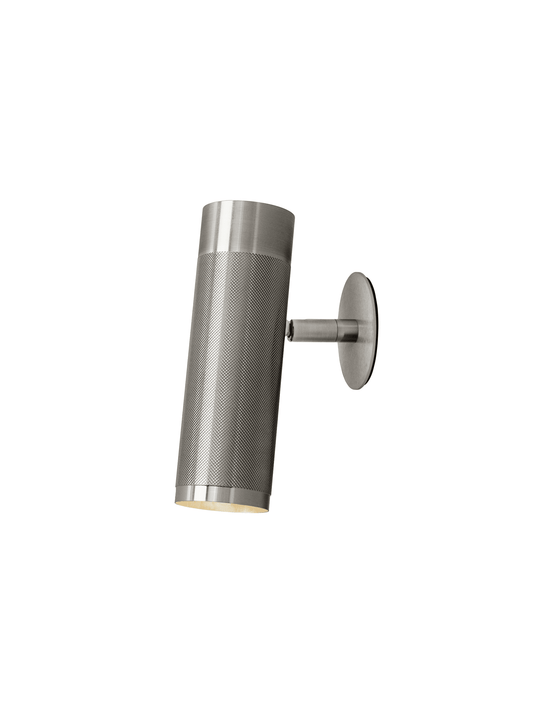 Patrone Recessed Wandleuchte mit Abdeckplatte, Edelstahloptik • Thorup Copenhagen
