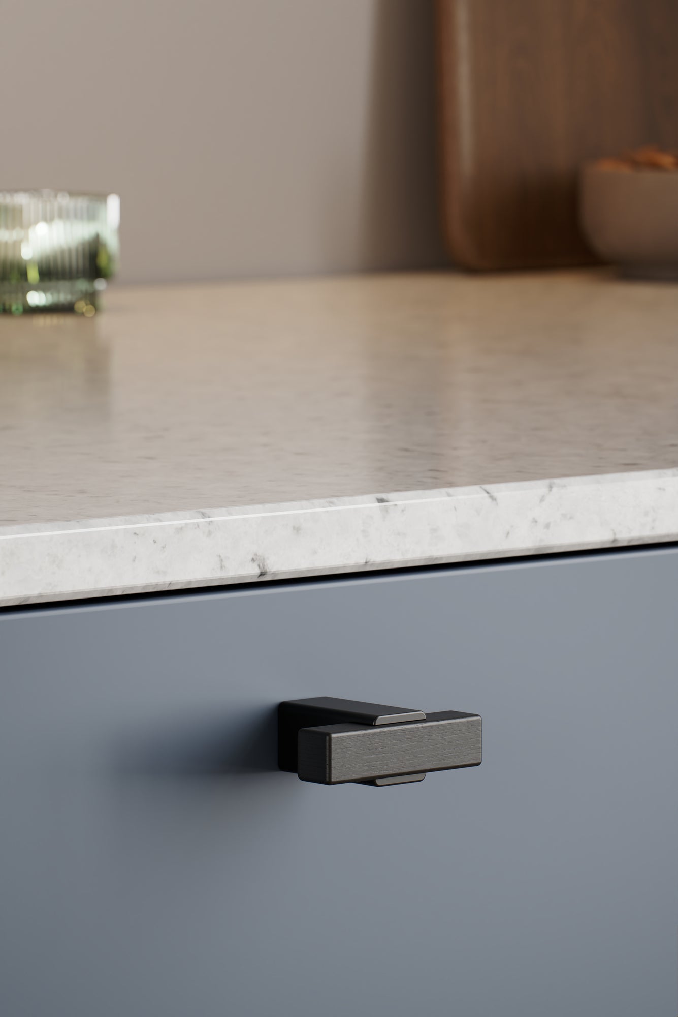 SEGMENT T-bar knop, mat sort • Furnipart