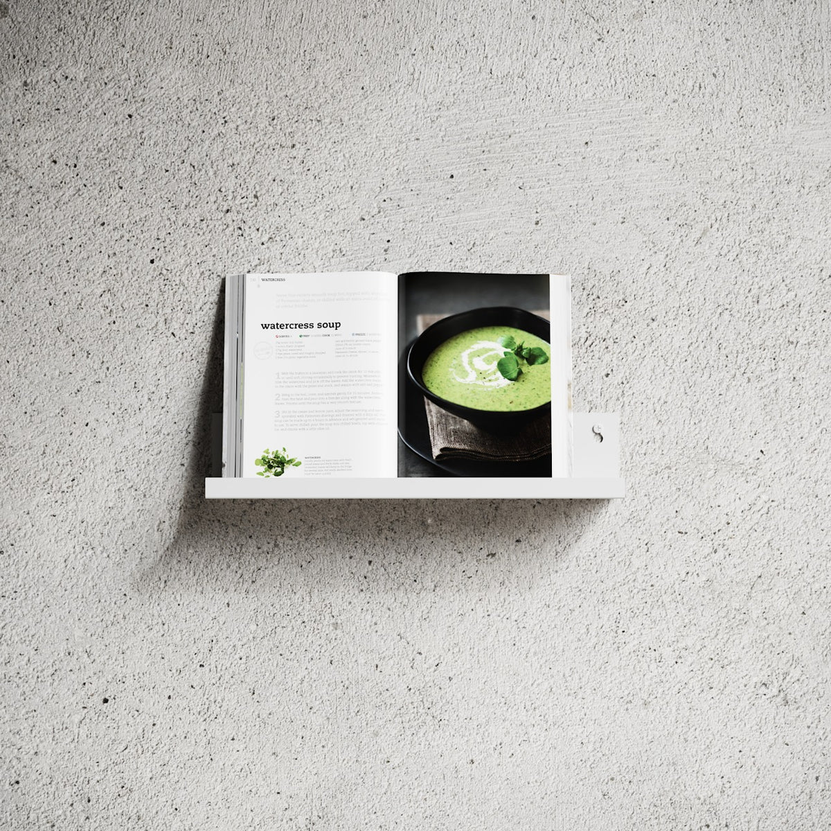 Væghylde L40, hvid • NICHBA - Copenhagenhomedesign