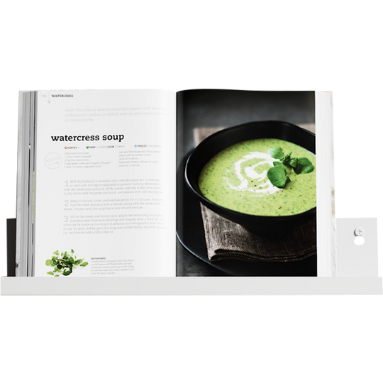 Væghylde L40, hvid • NICHBA