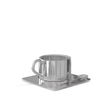 Cappuccino TRIO Kaffeeset aus Edelstahl • NICHBA