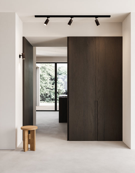 Patrone væglampe small, sortbruneret og messing • Thorup Copenhagen - Copenhagenhomedesign