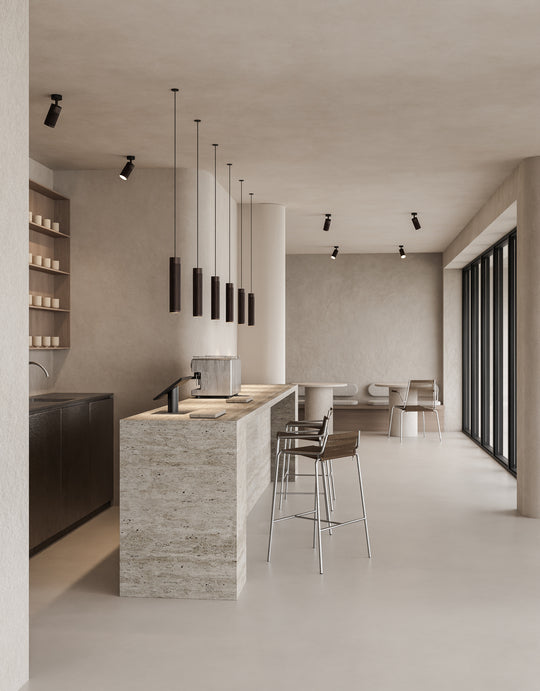 Patrone Pendel Long i sort bruneret messing • Thorup Copenhagen - Copenhagenhomedesign