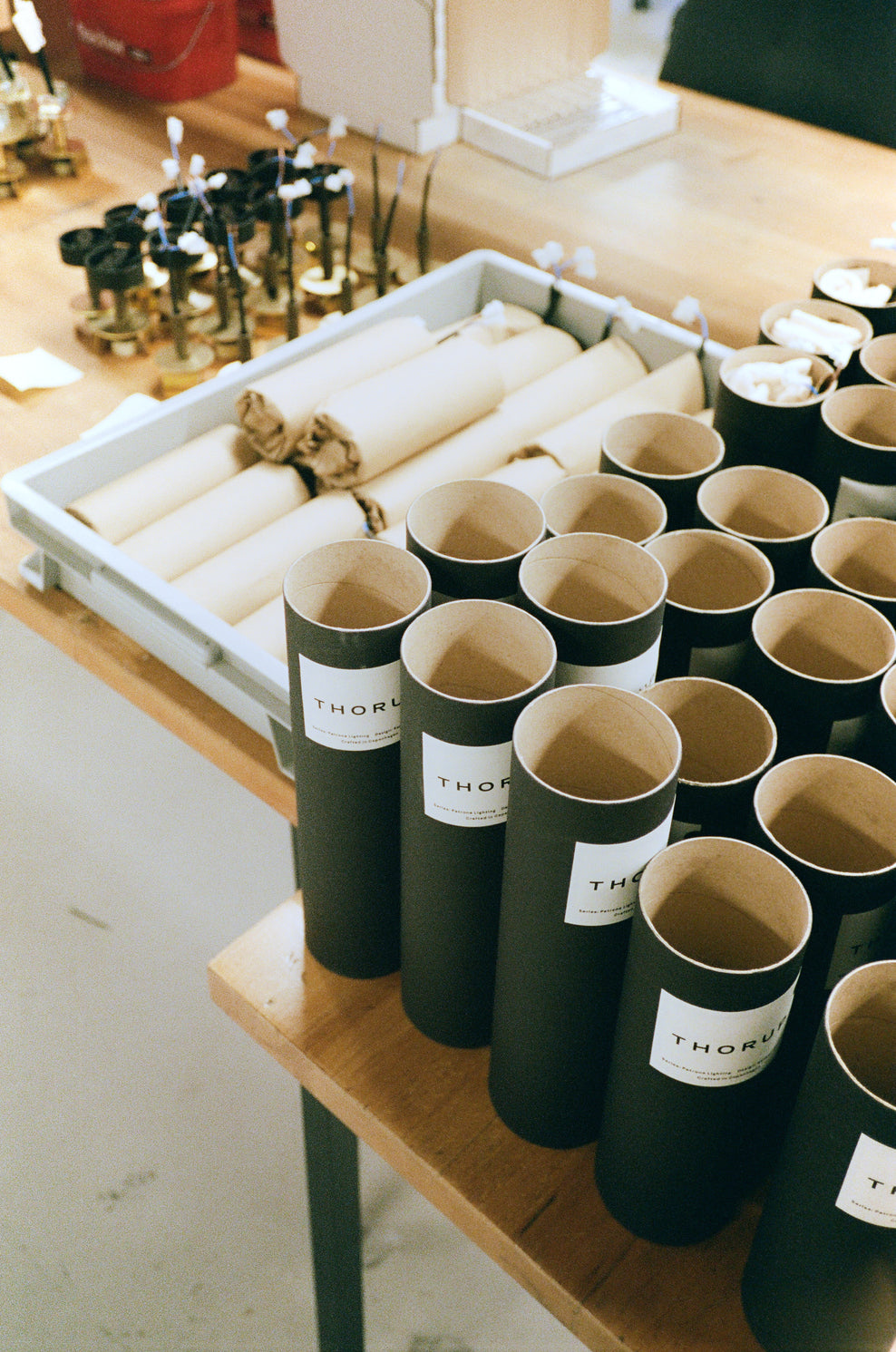 Patrone Pendel Long i sort bruneret messing • Thorup Copenhagen - Copenhagenhomedesign