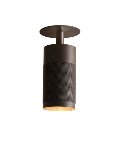 Patrone Deckenstrahler mit Abdeckplatte, Clip Fit, brüniertes Messing • Thorup Copenhagen