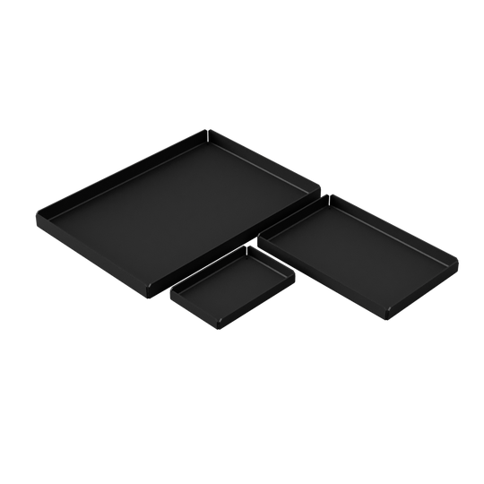 Metalbakker (3 stk.), sort • NICHBA