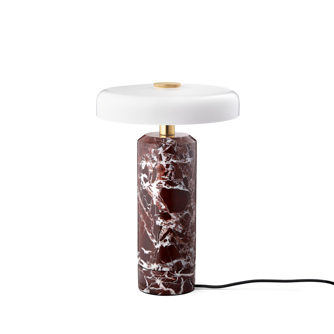 Trip Portable bordlampe, burgundy/opal glossy • Design by Us