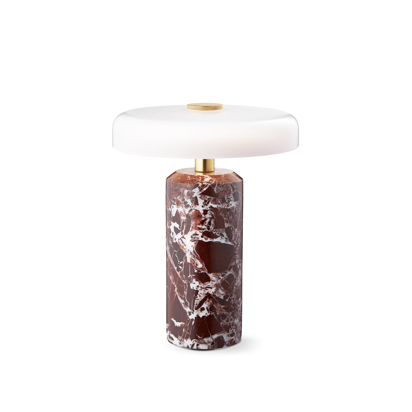 Trip Portable bordlampe, burgundy/opal glossy • Design by Us