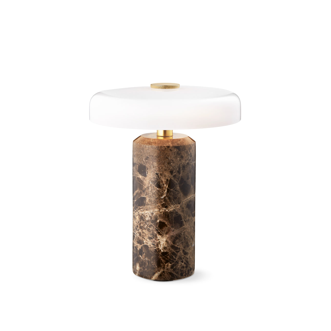 Trip Portable bordlampe, dark emperador/opal glossy • Design by Us