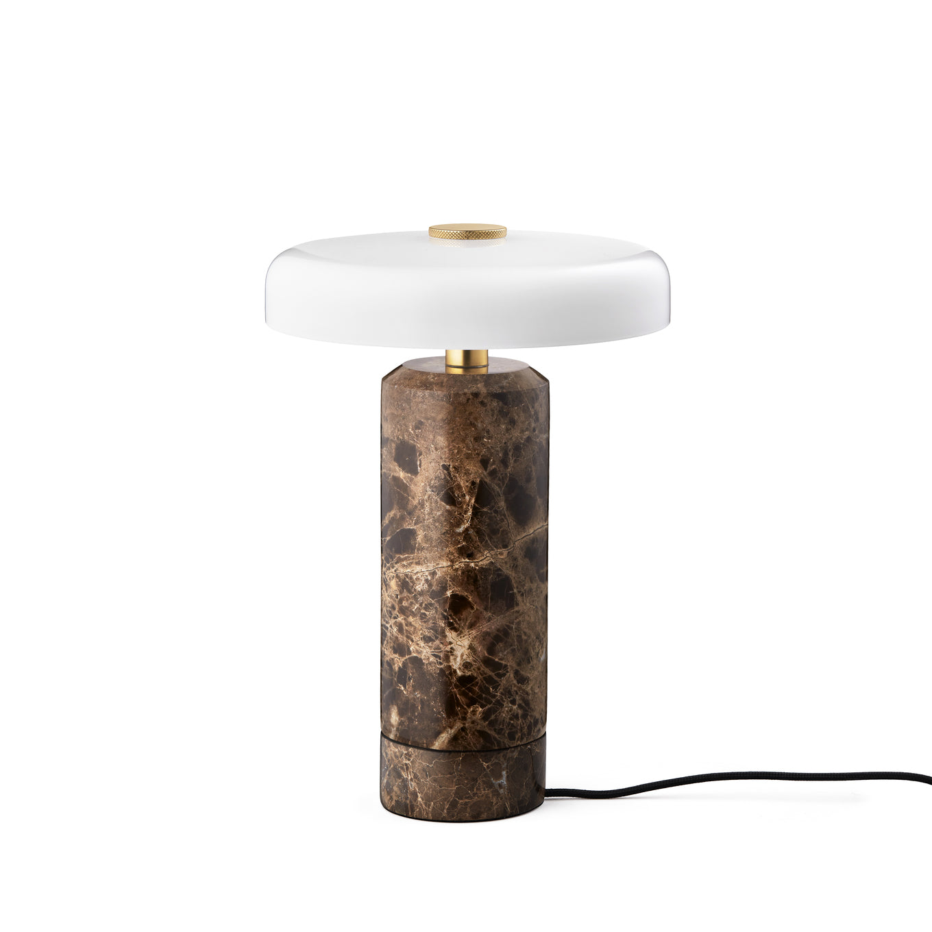 Trip Portable bordlampe, dark emperador/opal glossy • Design by Us