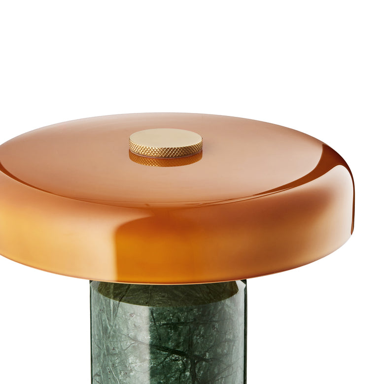Trip Portable bordlampe, moss/amber glossy • Design by Us