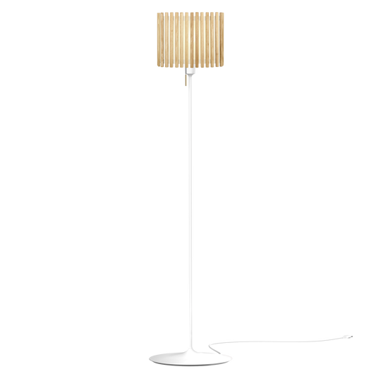 Komorebi Rectangular gulvlampe, egetræ og hvid • UMAGE