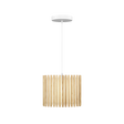 Komorebi Rectangular Pendelleuchte, Eiche und Weiß • UMAGE