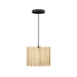 Komorebi Rectangular Pendelleuchte, Eiche und Schwarz • UMAGE